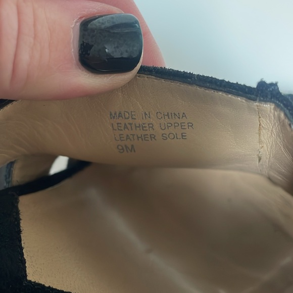 EUC Michael Kors Astor Black Suede Studded Corked Platform Slide Size 9 - Picture 5 of 9